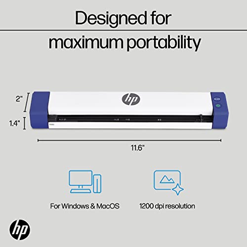 HP HPPS100 scanning a document