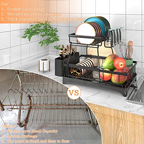 Godboat dish rack cutting board stand view