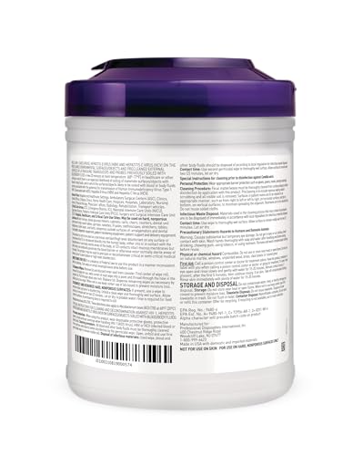 Purple lid detail on PDI disinfectant canister