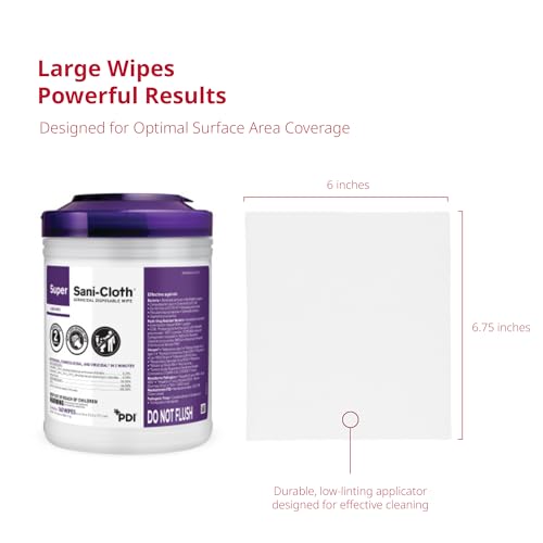 Stacked PDI disinfecting wipes canisters