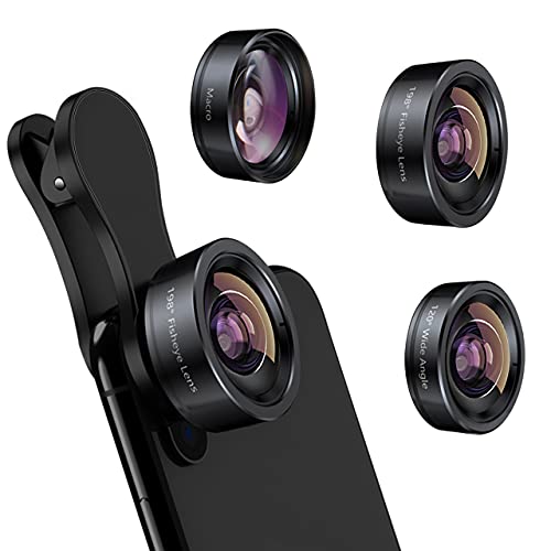 KEYWING 3-in-1 phone camera lens kit components