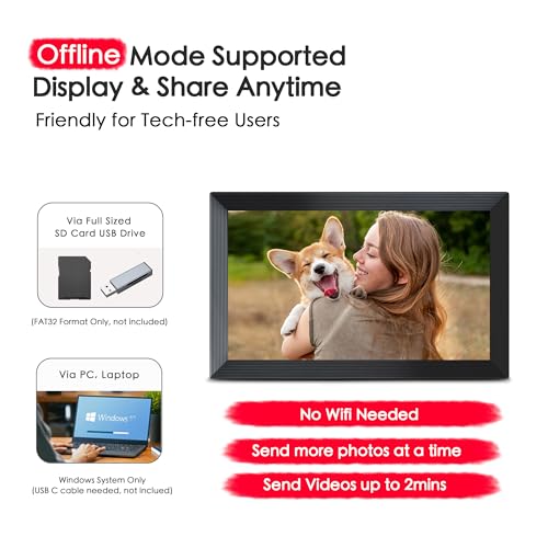 Digital frame showing portrait mode orientation
