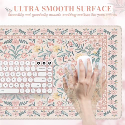 iCasso desk mat with keyboard and mouse