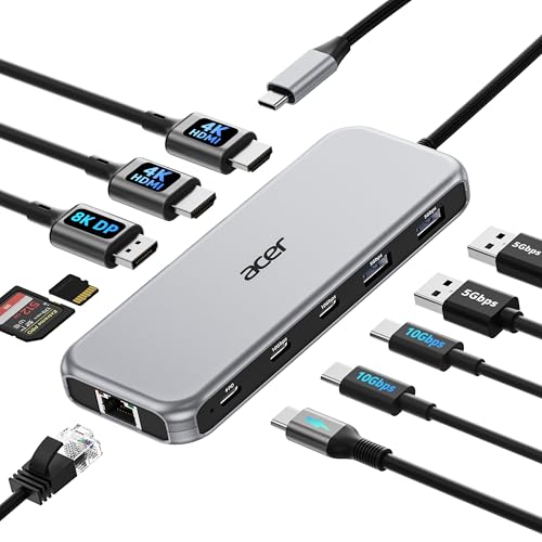 Acer 11-in-1 USB C Docking Station front view