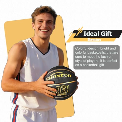 Black and Gold Senston basketball branding