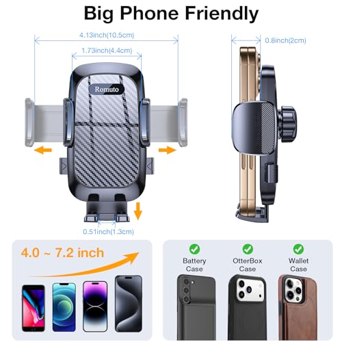 Smartphone held securely in Romuto XP24 mount