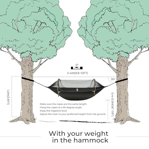 Dark Green 3-in-1 hammock shelter