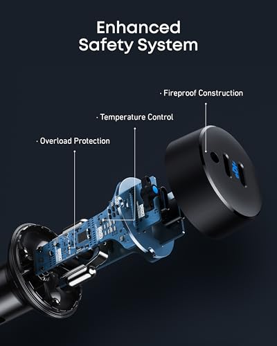 Anker 40W black car charger profile