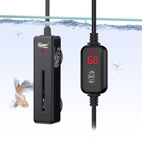 hygger 50W mini fish tank heater front view