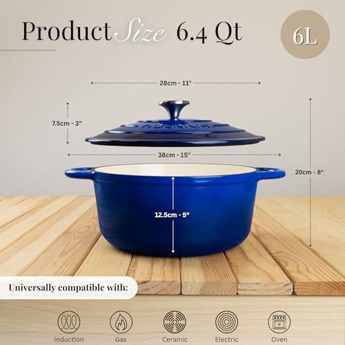 Nuovva 28cm casserole pot interior coating