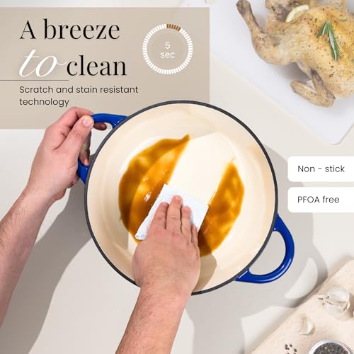 Nuovva enamelled cookware ergonomic handles
