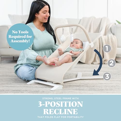 Baby Delight bouncer 3-point safety harness detail