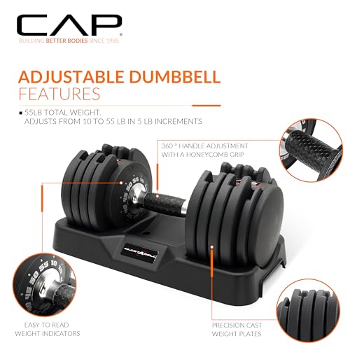 Adjustable dumbbell weight selection mechanism
