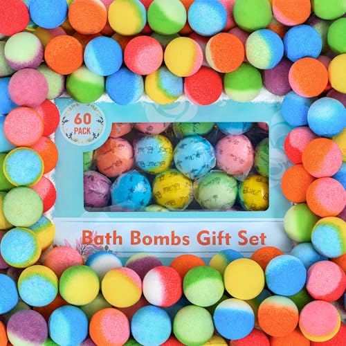 PickMora 60 pack bath bombs set overview