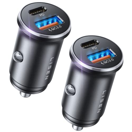 LISEN 69W USB-C car charger 2-pack set