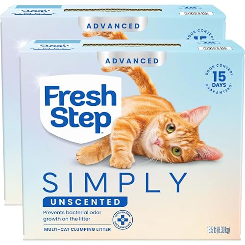 Fresh Step Advanced Simply Unscented 18.5lb 2Pk box front