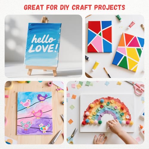 Set of canvas panels for art supplies