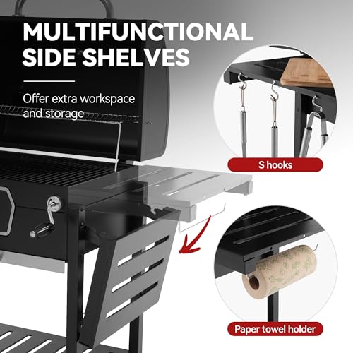 Collapsible side tables extended