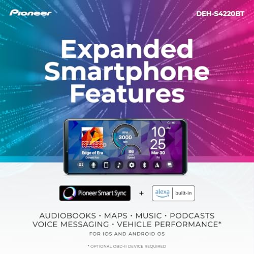 Pioneer DEH-S4220BT single-DIN profile
