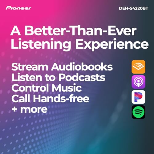 Pioneer DEH-S4220BT side view