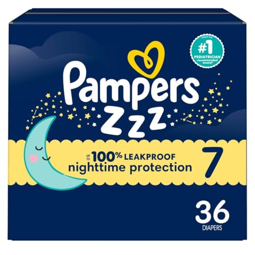 Pampers ZZZ Overnight Diapers Size 7 packaging