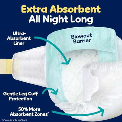Back view of Pampers ZZZ blowout barrier