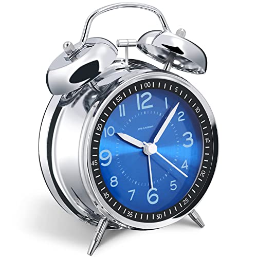 Peakeep 4-inch twin bell alarm clock front view