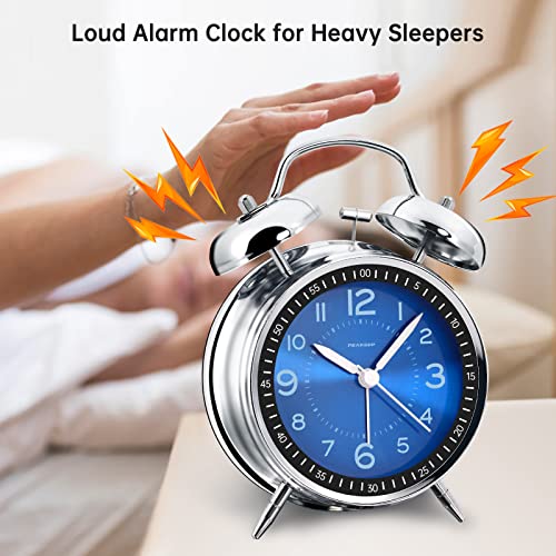 Peakeep metallic alarm clock side profile
