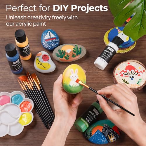 Nicpro acrylic paint packaging details
