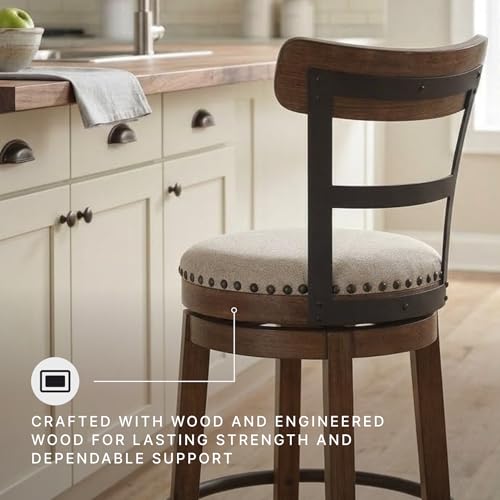 Valebeck Counter Stool with supportive back