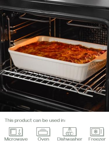 Ceramic pan in oven setting