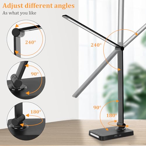 Folded Dott Arts LED desk lamp for compact storage