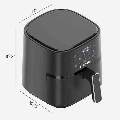 Chefman compact air fryer on kitchen counter