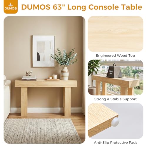 DUMOS narrow console table in a hallway setting