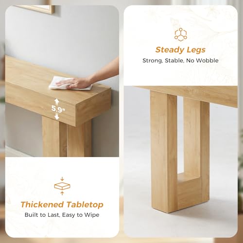Side profile of the DUMOS entryway accent table