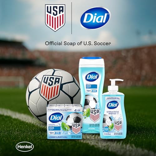 Dial Body Wash bottle made with recycled plastic