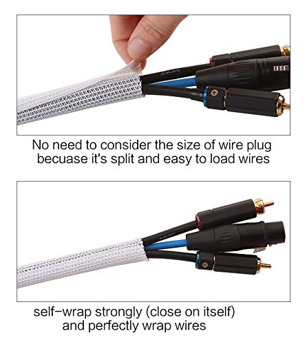 Split design of the Alex Tech wire loom sleeve