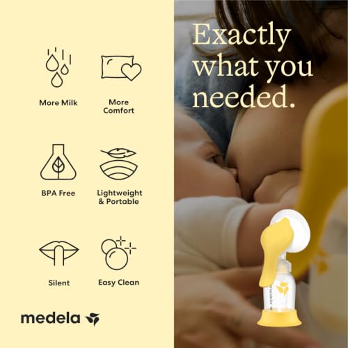 Ergonomic handle of Medela manual pump