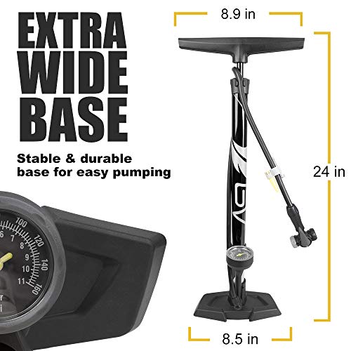 Ergonomic handle of the BV Bicycle Pump