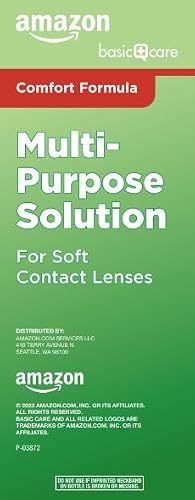 Dual pack lens solution bottles side by side