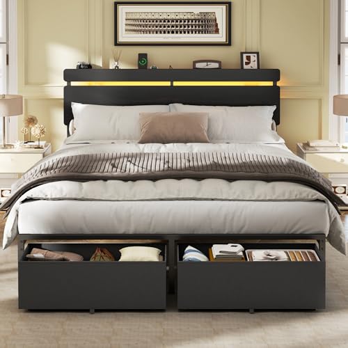 Forestell Queen Bed Frame in black