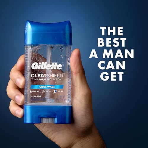 Gillette antiperspirant back label info