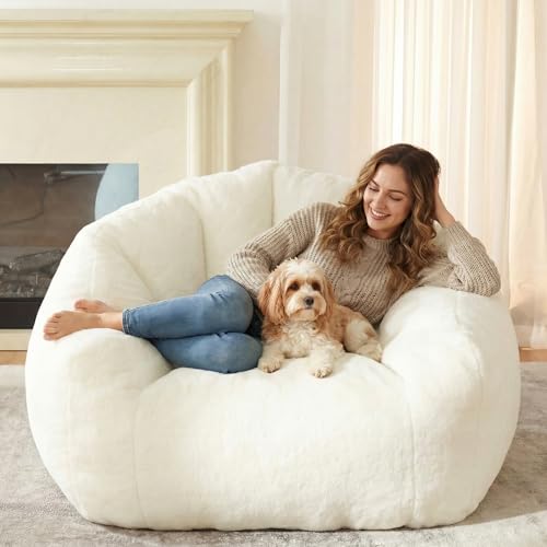 HUGHEAVEN bean bag in a living room setting