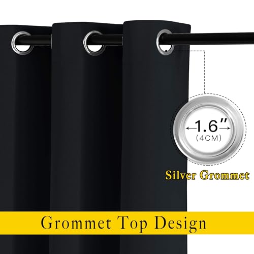 Close up of curtain grommets