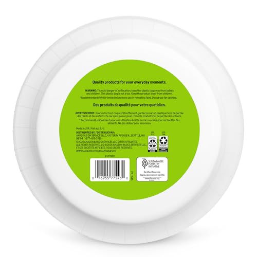 Basics Everyday plates set for a meal