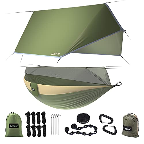 Sunyear SHT001 camping hammock in USA Green