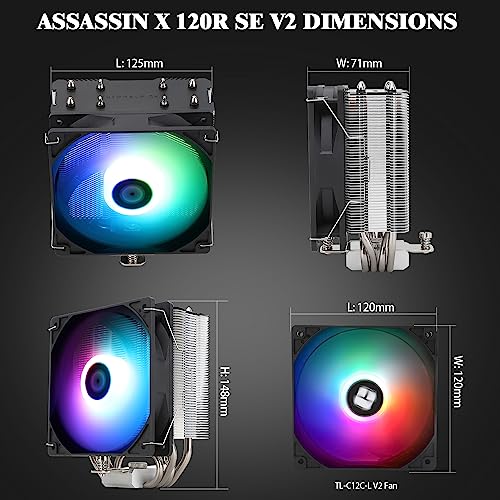 Thermalright Assassin X 120R SE V2 heat pipe detail