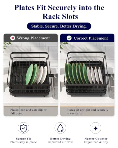 Rust-proof metal frame of Kitsure dish rack