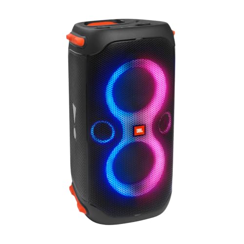 JBL PartyBox 110 front view with lights