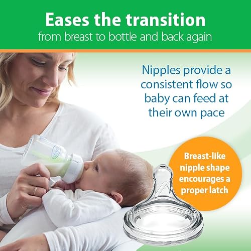 Side profile of 5 oz glass feeding bottle